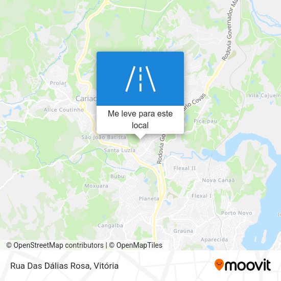 Rua Das Dálias Rosa mapa