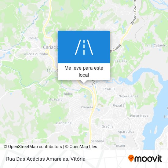 Rua Das Acácias Amarelas mapa