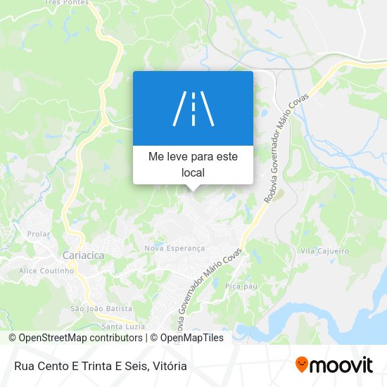 Rua Cento E Trinta E Seis mapa