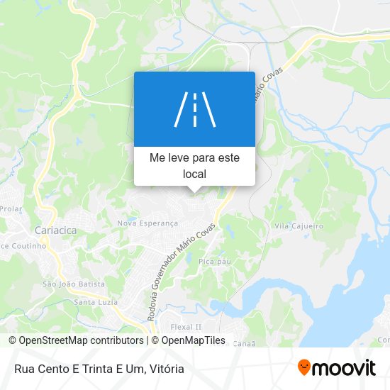 Rua Cento E Trinta E Um mapa