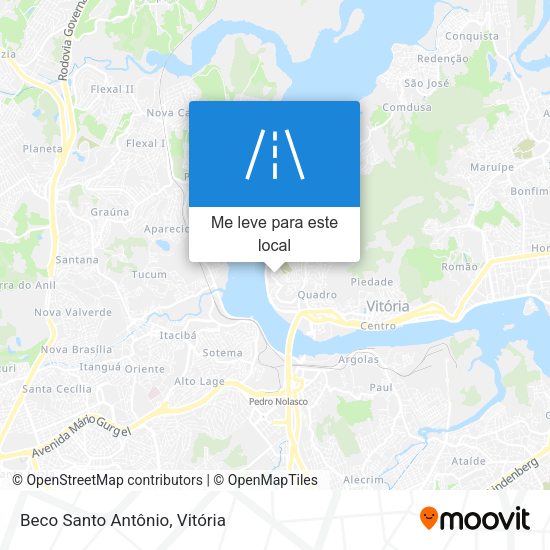 Beco Santo Antônio mapa