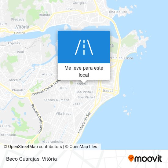 Beco Guarajas mapa