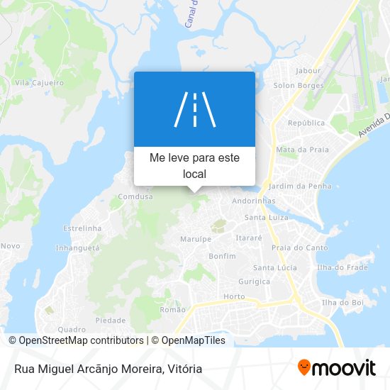 Rua Miguel Arcãnjo Moreira mapa