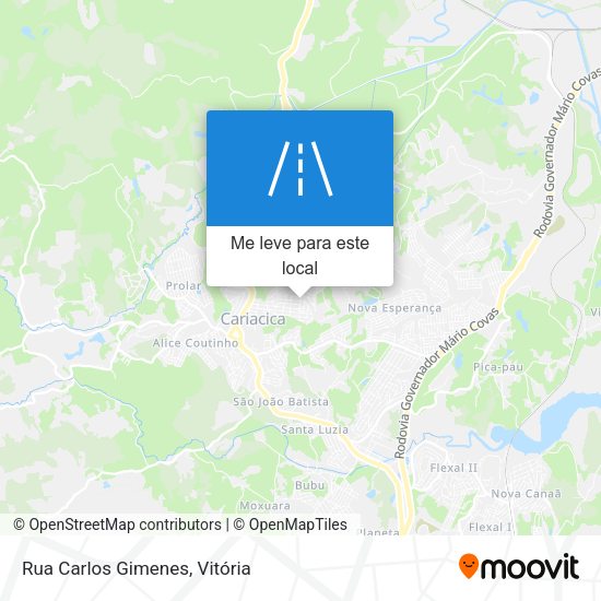 Rua Carlos Gimenes mapa