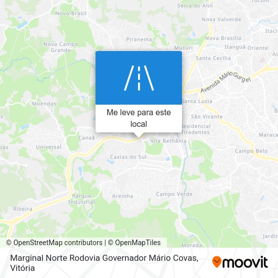 Marginal Norte Rodovia Governador Mário Covas mapa