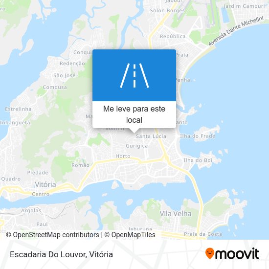 Escadaria Do Louvor mapa