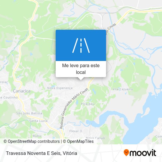 Travessa Noventa E Seis mapa