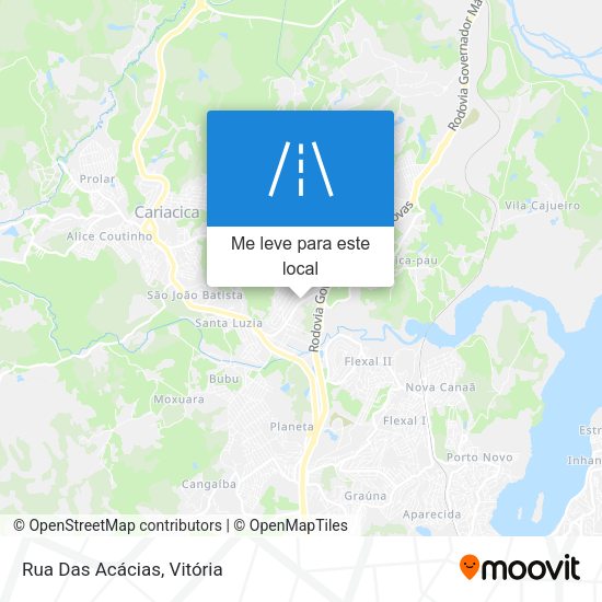 Rua Das Acácias mapa