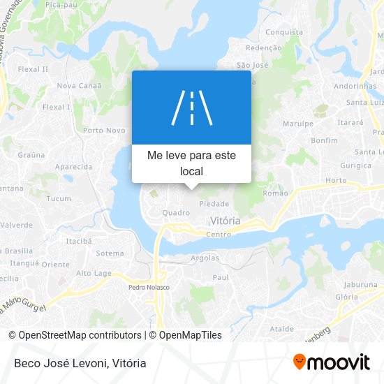 Beco José Levoni mapa