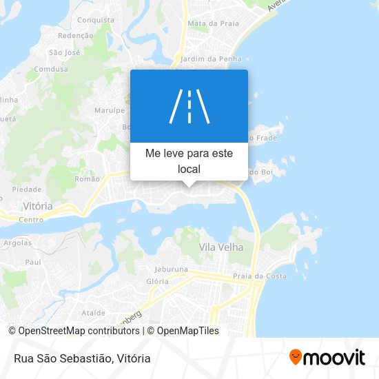 Rua São Sebastião mapa