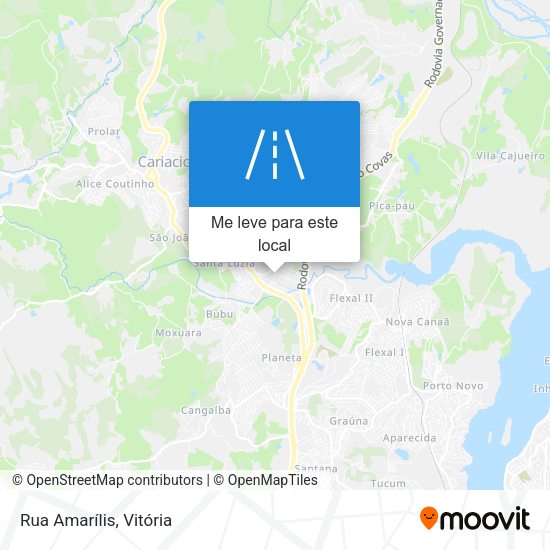Rua Amarílis mapa