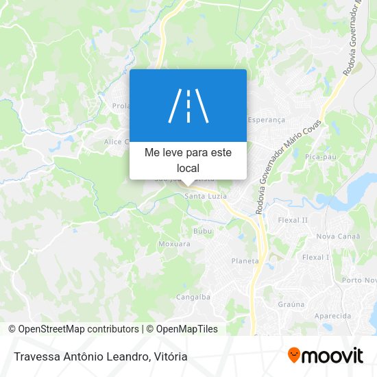 Travessa Antônio Leandro mapa