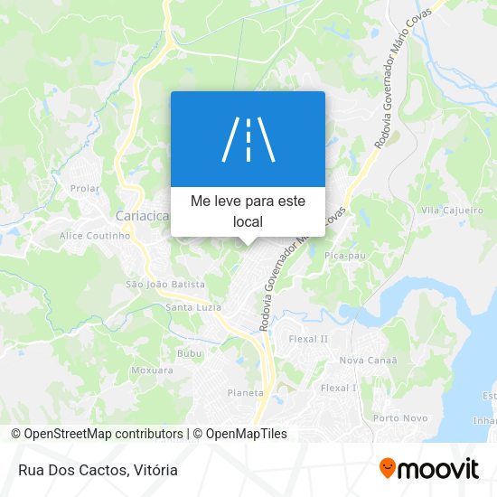 Rua Dos Cactos mapa