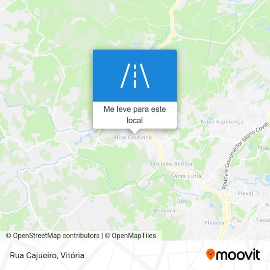 Rua Cajueiro mapa