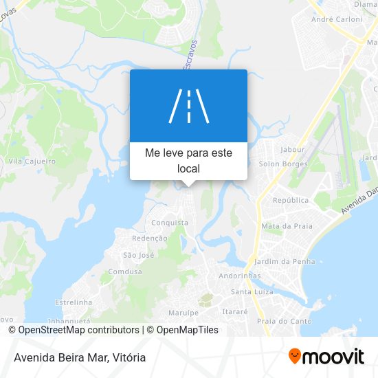 Avenida Beira Mar mapa