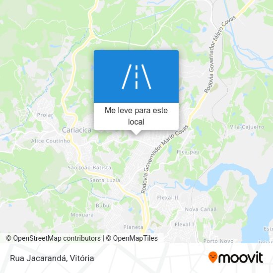 Rua Jacarandá mapa