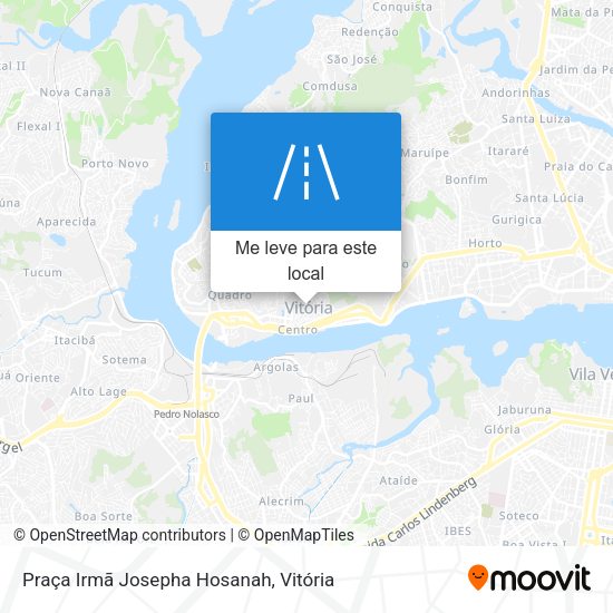 Praça Irmã Josepha Hosanah mapa