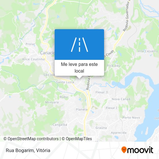 Rua Bogarim mapa