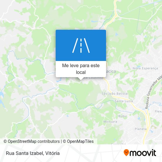 Rua Santa Izabel mapa