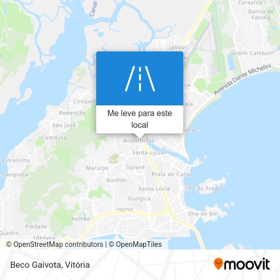 Beco Gaivota mapa