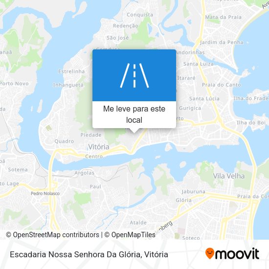 Escadaria Nossa Senhora Da Glória mapa