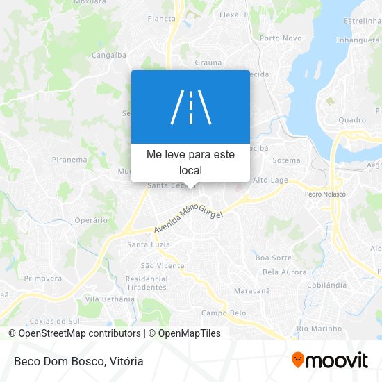 Beco Dom Bosco mapa