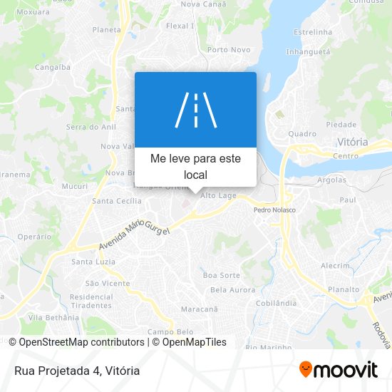 Rua Projetada 4 mapa