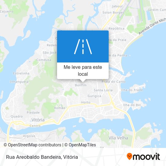 Rua Areobaldo Bandeira mapa