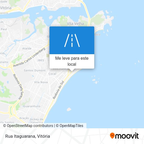 Rua Itaguarana mapa