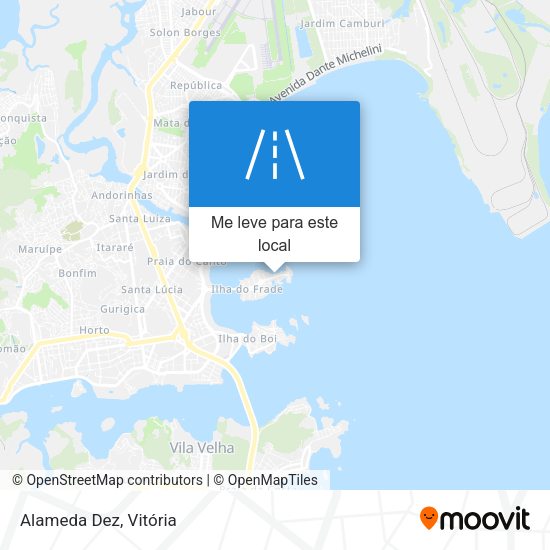 Alameda Dez mapa