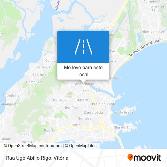 Rua Ugo Abílio Rigo mapa