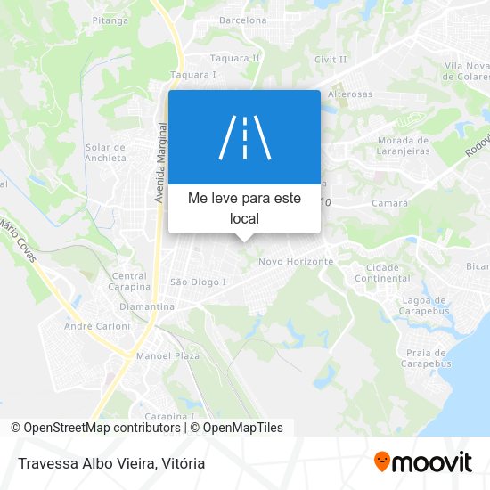 Travessa Albo Vieira mapa