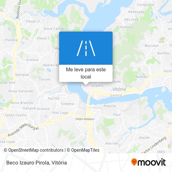 Beco Izauro Pirola mapa