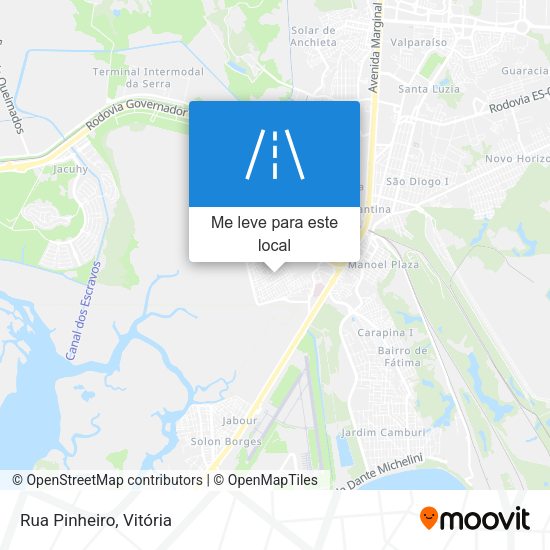 Rua Pinheiro mapa