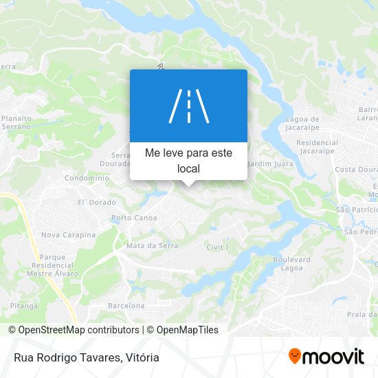 Rua Rodrigo Tavares mapa