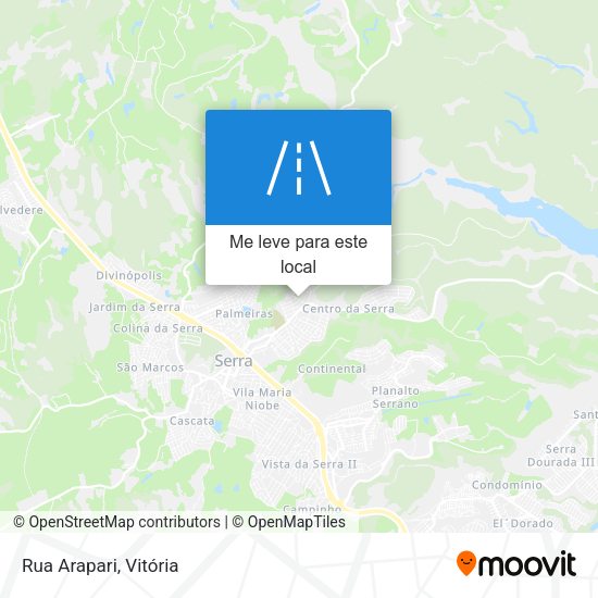 Rua Arapari mapa