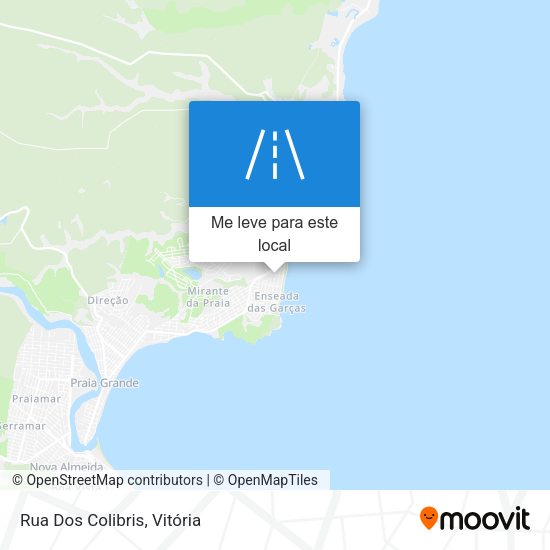 Rua Dos Colibris mapa