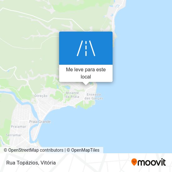 Rua Topázios mapa
