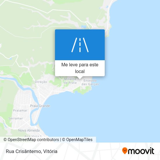 Rua Crisântemo mapa