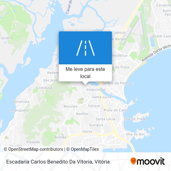 Escadaria Carlos Benedito Da Vitoria mapa