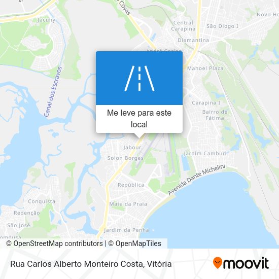 Rua Carlos Alberto Monteiro Costa mapa