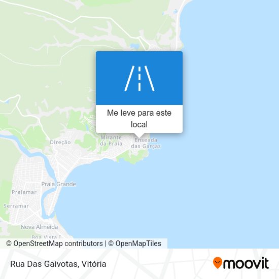 Rua Das Gaivotas mapa