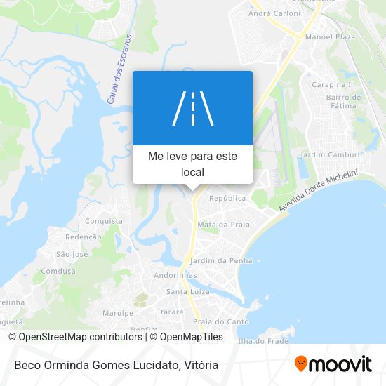 Beco Orminda Gomes Lucidato mapa