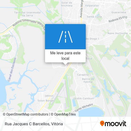 Rua Jacques C Barcellos mapa
