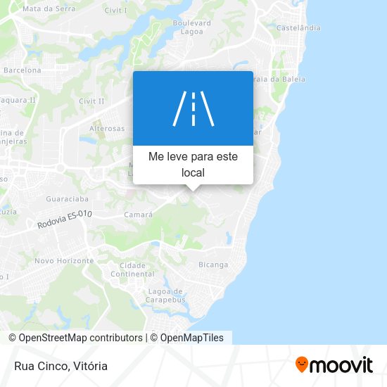 Rua Cinco mapa