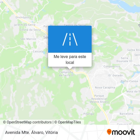 Avenida Mte. Álvaro mapa