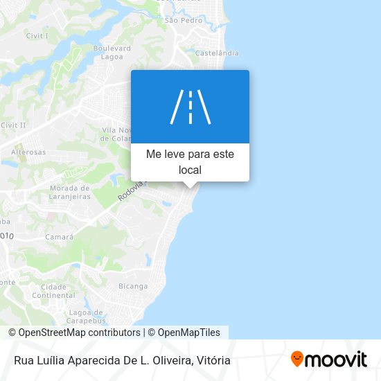 Rua Luília Aparecida De L. Oliveira mapa