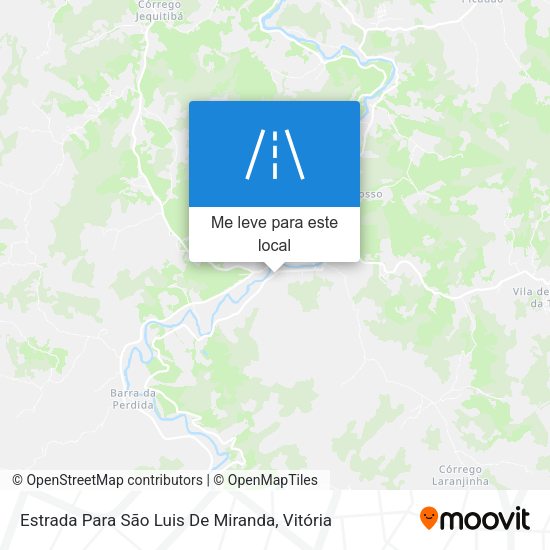 Estrada Para São Luis De Miranda mapa