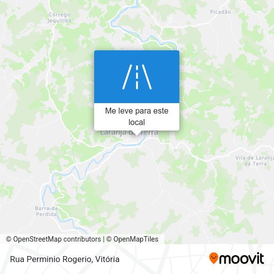 Rua Perminio Rogerio mapa