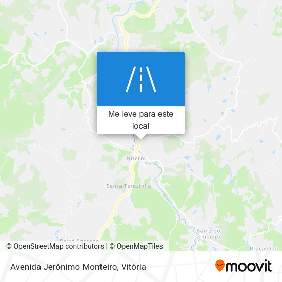 Avenida Jerônimo Monteiro mapa